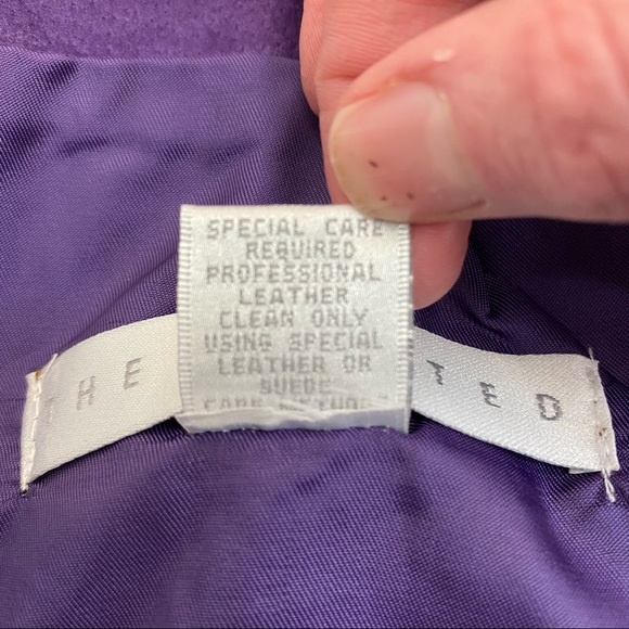 The Limited Skirt Purple Leather Pencil - Picture 9 of 11